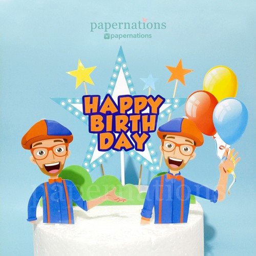 Blippi Cake Topper Set